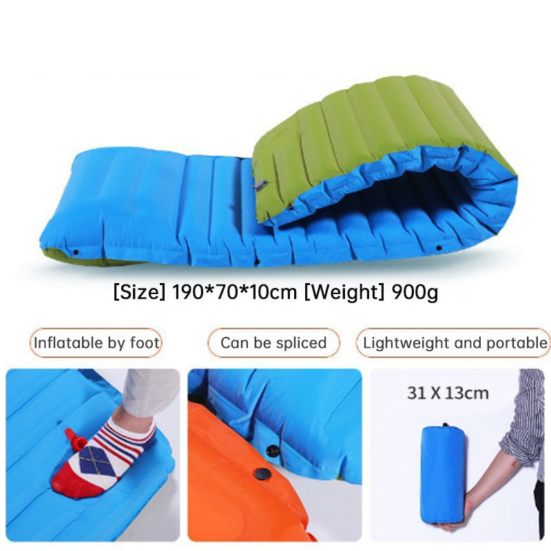 Ultralight Camping Sleeping Pad: Thicken, Self-Inflating with Built-in Pump (Outdoor/Travel)