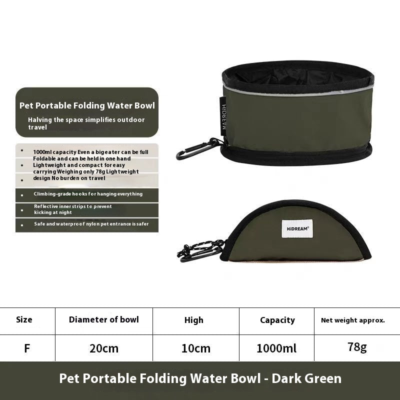 Folding Bowl For Pet Dog Traveling
