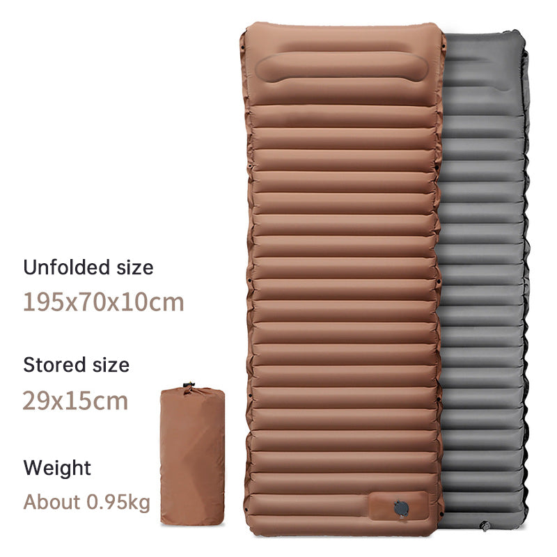 Ultralight Camping Sleeping Pad: Thicken, Self-Inflating with Built-in Pump (Outdoor/Travel)