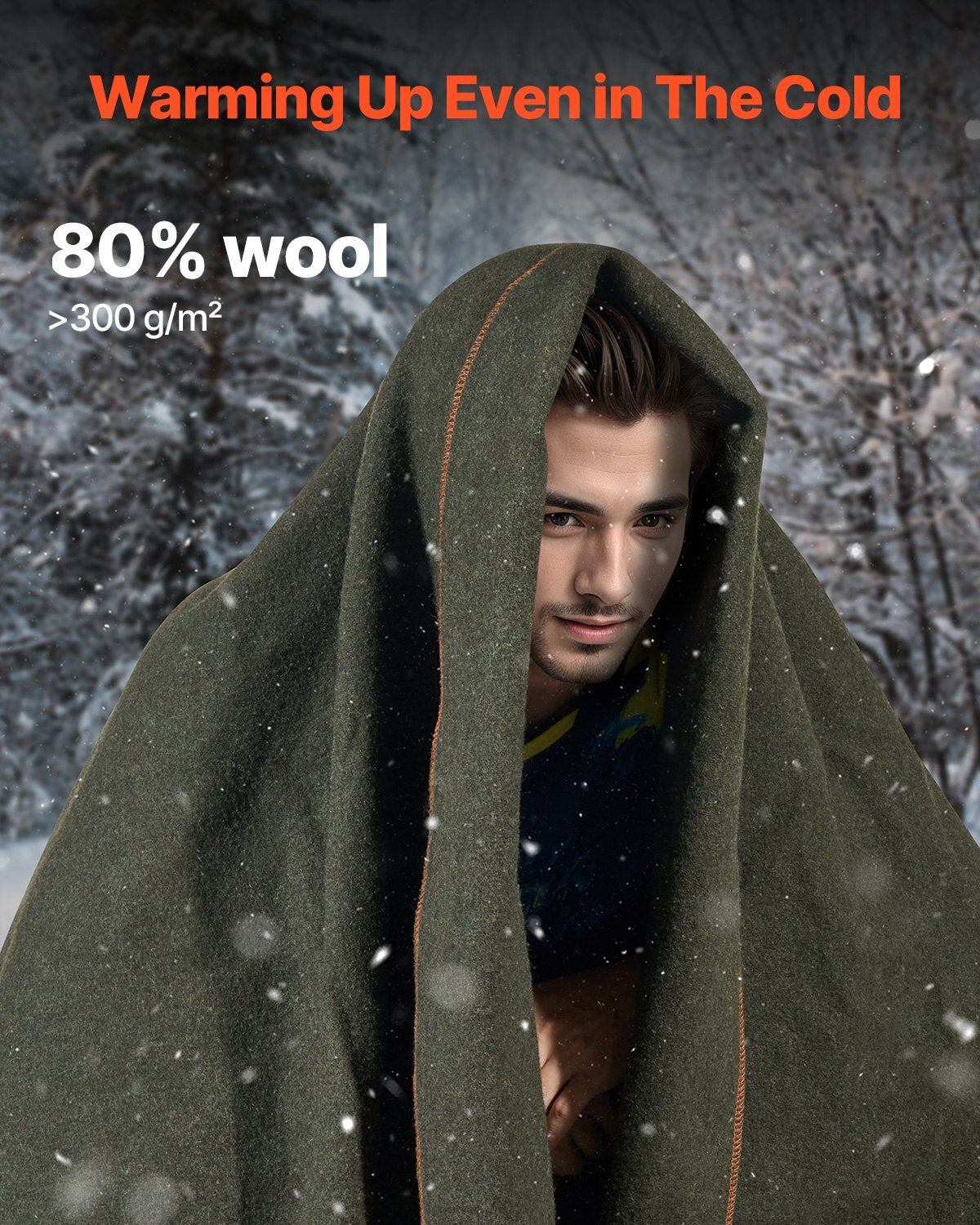 Vevor Wool Camping Blanket