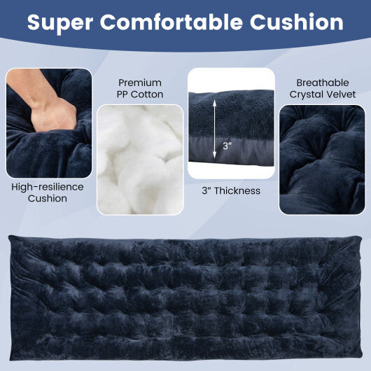 75 x 27.5 Inch Navy Camping Cot Pad