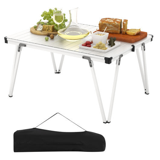 Folding Camping Table Picnic Table with Storage Bag and Waterproof Desktop