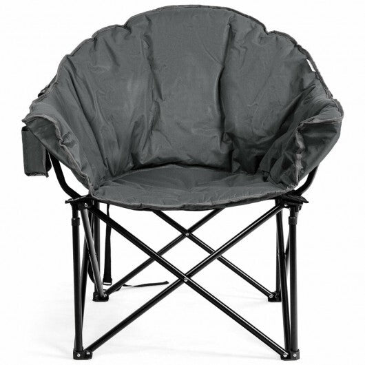 Folding Camping Moon Padded Chair with Carrying Bag