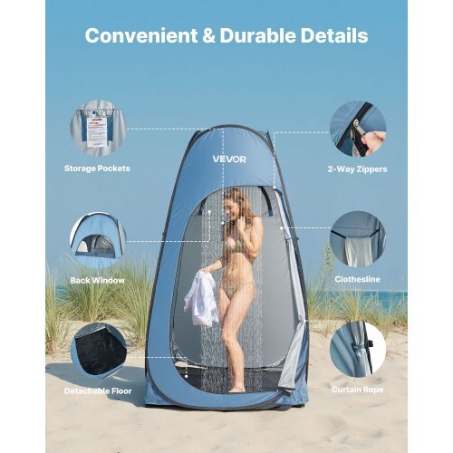 Pop up Shower Tent, Instant Portable Privacy Tent Changing Room