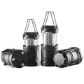 LED Camping Lanterns, 4 Pack, Magnetic Base, Battery Powered Lights